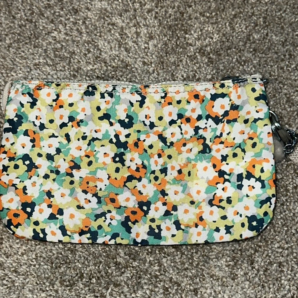 Kipling Multicolor Floral Wristlet